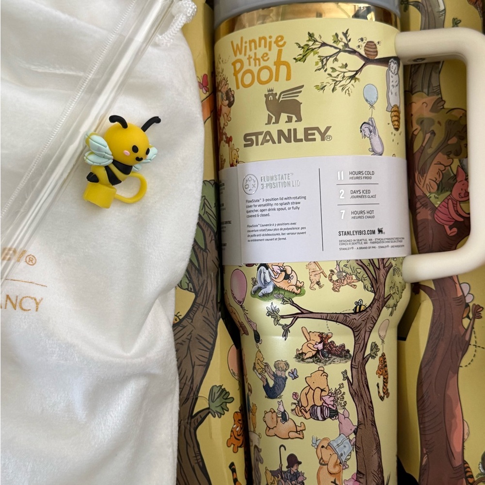 Winnie the Pooh Stanley Tumbler - Yellow Pooh Design